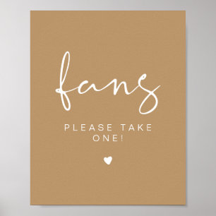 INDIE Boho Beige Neem een signaal voor een geldig Poster