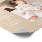 INDIE Boho Cream Arch Photo First Year Milestone Poster (Hoek)