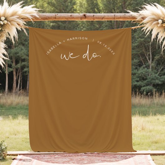 INDIE Boho Earth Tone Mariage fond de tapisserie