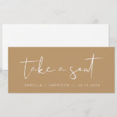 INDIE Boho Earth Tone Neem een Kaart van de Zitten (Voorkant / Achterkant)