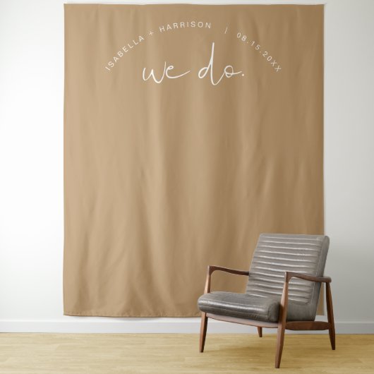 INDIE Boho Earth Toned Backdrop Wandkleed (In situ)
