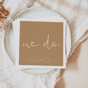 INDIE Boho Earth Toned beige Wedding We doen Napki Servet