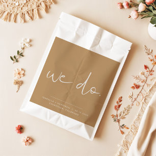 INDIE Boho Earth Toned Wedding We doen het goed Bedankzakje