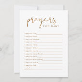 INDIE Boho Prayers for Baby Card Kaart (Voorkant)