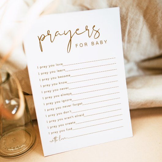 INDIE Boho Prayers for Baby Card Kaart
