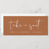 INDIE Boho Terracotta Prenez une carte en-tête de  (Devant / Derrière)