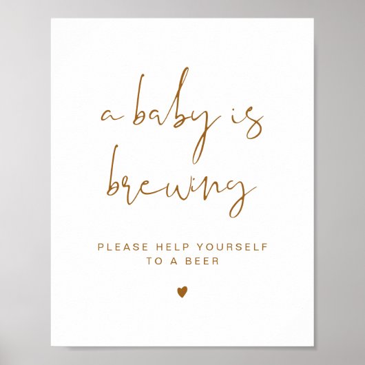 INDIE Boho Un bébé brasse de la bière affiche (Devant)