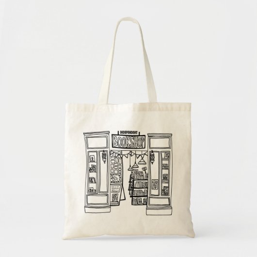 Indie Bookshop Canvas tas (Voorkant)
