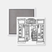 Indie Bookshop Koelkast Magneet (Voorkant / Achterkant)