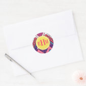Indie Chevron Ronde Sticker (Envelop)