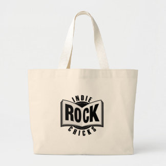 Indie Chicks Rock Book Bag Grote Tote Bag
