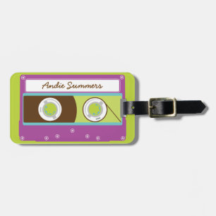 Indie Mixtapes Retro 80s Cassetteband Patroon Bagagelabel