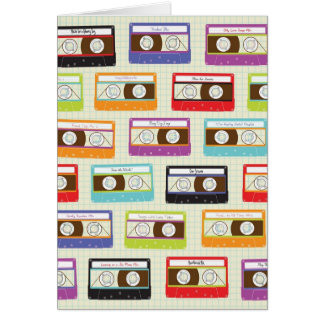 Indie Mixtapes Retro 80s Cassettebandje Pattern