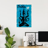 Indië Reisposter Hindu Kunst Indische Print (Thuiskantoor)