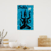 Indië Reisposter Hindu Kunst Indische Print (Keuken)