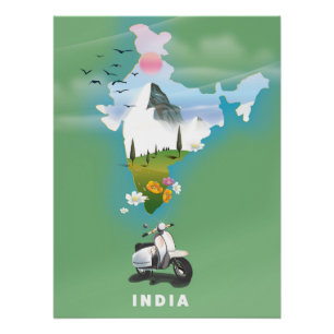 Indië reisposter perfect poster