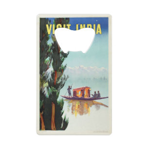 Indië Reizen Poster aangepaste flesopener Kredietkaart Flessenopener