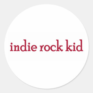 Indie Rock Kind Ronde Sticker