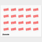Indie Ronde Sticker (Vel)