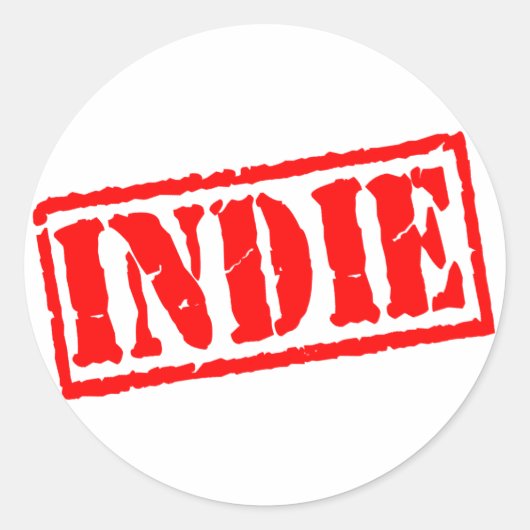 Indie Ronde Sticker (Voorkant)