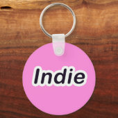 🗝 Indie’s Cheeky Smirk – gepersonaliseerd Sleutelhanger (Achterkant)