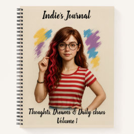 Indie Spiral Notitieboek – gepersonaliseerd tijdsc