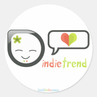 Indie Trend Ronde Sticker