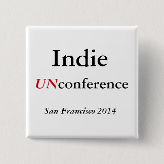 Indie UNconference-toets Vierkante Button 5,1 Cm