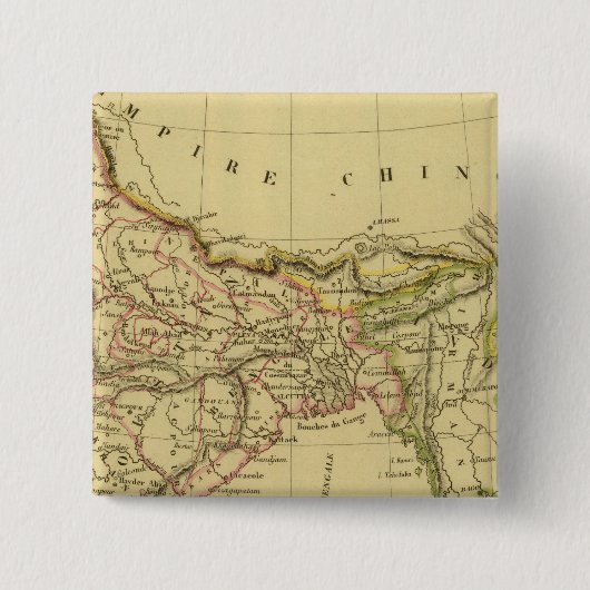 Indie Vierkante Button 5,1 Cm (Voorkant)