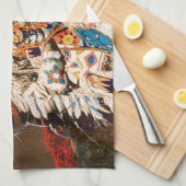 Indien 1 B Serviette de cuisine (Quart Plié)