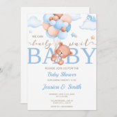 Indien Baby shower Invitation Card garçon (Devant / Derrière)
