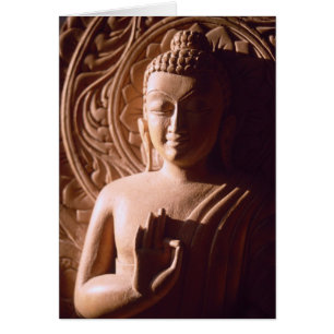 Indien Bouddha en bois