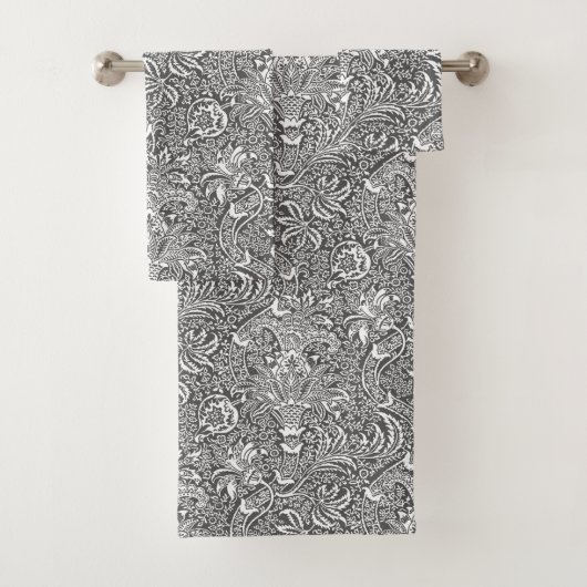 Indien de William Morris, gris de graphite et (En situation)