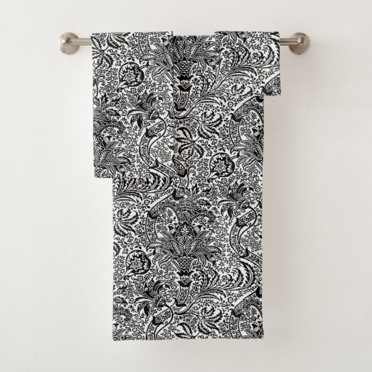 Indien de William Morris, noir et blanc (En situation)