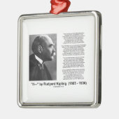Indien- door Rudyard Kipling Motivatie Advice Poem Metalen Ornament (Links)