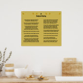 Indien door Rudyard Kipling Poster (Keuken)