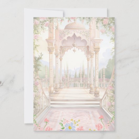 Indien Enregistrer la date Carte de mariage indien (Dos)