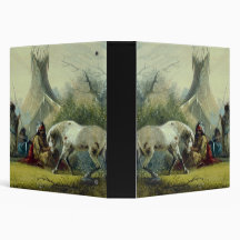 Indien et son cheval 1858