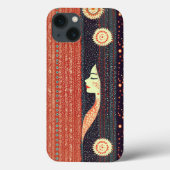 Indien ethnique Bandhani iPhone 13 Coque (Verso)