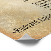 INDIEN GEdicht maken afdrukken Poster (Hoek)