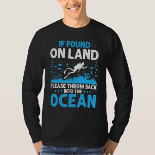 Indien gevonden op het land, alstublieft Duikuitr T-shirt