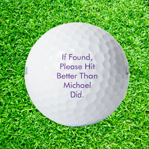 Indien gevonden, raak dan beter dan de naam deed golfballen
