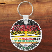 Indien Indisch Deutsch Deutschland Baum Wurzel Sleutelhanger (Voorkant)