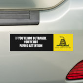 INDIEN U NIET VERTRAGD IS - BETAALT U GEEN AANDACH BUMPERSTICKER (Op auto)