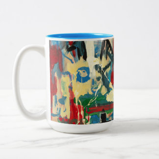 indiening: graffiti Two-Tone koffiekoffie-mok Tweekleurige Koffiemok