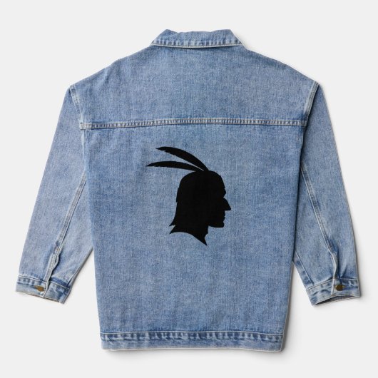INDIENNE NATIVE AMERICAN UNISEX Denim Jean Jacket (Verso)