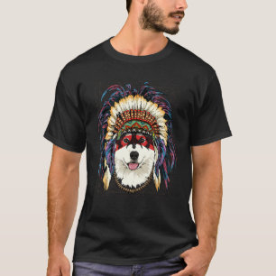 Indiër-Amerikaans Alaskan Malamute Indiër T-shirt
