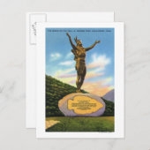 Indiër op het tracé in het Uitzicht Mohawk Park Briefkaart (Voorkant / Achterkant)