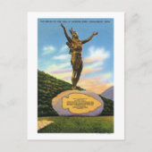 Indiër op het tracé in het Uitzicht Mohawk Park Briefkaart (Voorkant)