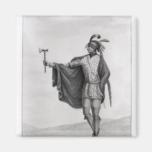 Indiër van de Natie van Kaskaskia Magneet